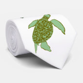 Zesde zee schildpad omhoog stropdas (Opgerold)