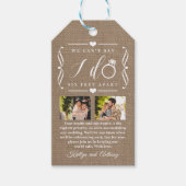 ZesenFeet Apart Wedding Postponement Verandering v Cadeaulabel (Voorkant)