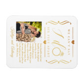 ZesenFeet Apart Wedding Postponement Verandering v Magneet (Horizontaal)