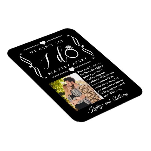 ZesenFeet Apart Wedding Postponement Verandering v Magneet (Rechterzijde)