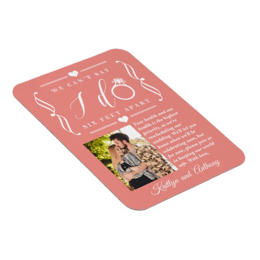 ZesenFeet Apart Wedding Postponement Verandering v Magneet (Rechterzijde)