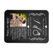 ZesenFeet Apart Wedding Postponement Verandering v Magneet (Horizontaal)