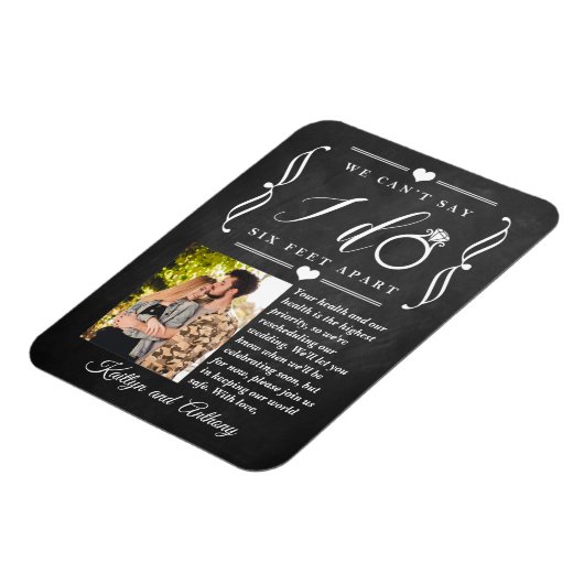 ZesenFeet Apart Wedding Postponement Verandering v Magneet (Linkerzijde)