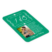 ZesenFeet Apart Wedding Postponement Verandering v Magneet (Rechterzijde)