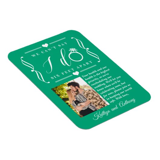 ZesenFeet Apart Wedding Postponement Verandering v Magneet (Rechterzijde)