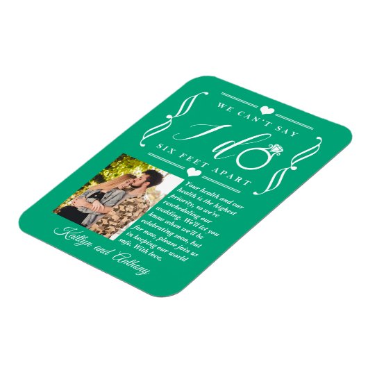 ZesenFeet Apart Wedding Postponement Verandering v Magneet (Linkerzijde)