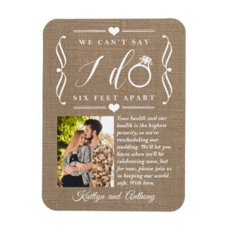 ZesenFeet Apart Wedding Postponement Verandering v Magneet