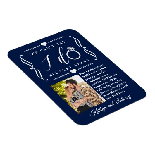 ZesenFeet Apart Wedding Postponement Verandering v Magneet (Rechterzijde)