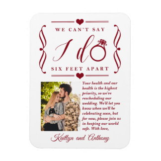 ZesenFeet Apart Wedding Postponement Verandering v Magneet