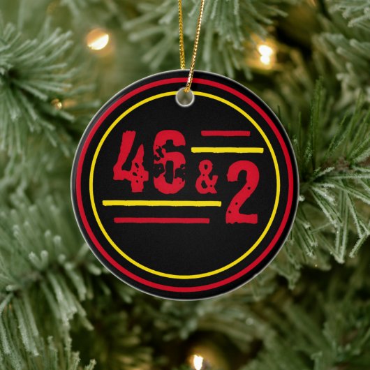 Zesenveertig & twee Evolutie Keramisch Ornament (Boom)
