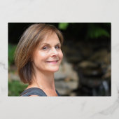 Zesenzestig vijfenzestig 65e verjaardag gouden rod folie uitnodiging (Achterkant)