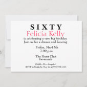 Zesenzestigheid uitnodiging (Voorkant)