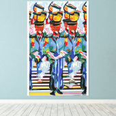 Zesenzeventig Trombones Canvas Afdruk (Insitu (Houten vloer))