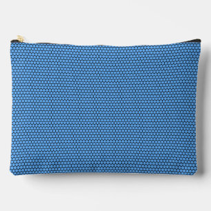 Zeshoek Blauw Zwart Patroon Groot Etui