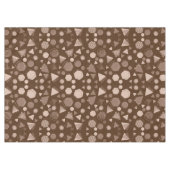 Zeshoek & Driehoek Roze & Bruin op Bruin Patroon Tafelkleed (Voorkant (Horizontaal))