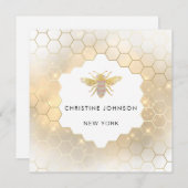 Zeshoek juweel bij logo kaart (Voorkant / Achterkant)