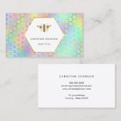 Zeshoek Label Golden Bee (Voorkant / Achterkant)