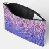 Zeshoek Paars Roze Abstract Patroon Groot Etui (Open)