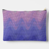 Zeshoek Paars Roze Abstract Patroon Groot Etui (Achterkant)