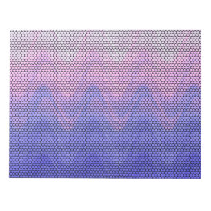 Zeshoek Paars Roze Abstract Patroon Notitieblok