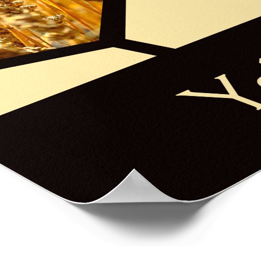 Zeshoeken geel is alles wat ik heb! Aangepaste col Poster (Hoek)