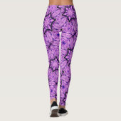 zeshoeken paars leggings (Achterkant)