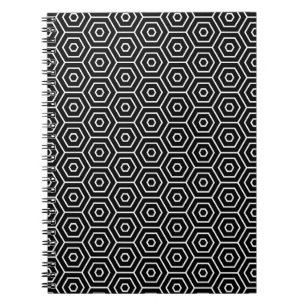Zeshoeken textuur geometrisch patroon notitieboek