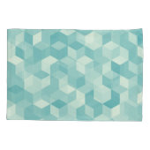 Zeshoekig blauw naadloos patroon kussensloop (Achterkant)