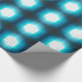 Zeshoekig geometrisch patroon dat gloeit cadeaupapier (Hoek)