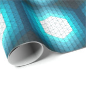 Zeshoekig geometrisch patroon dat gloeit cadeaupapier (Rol Hoek)