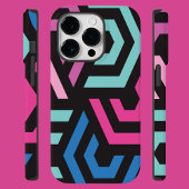 Zeshoekig geometrisch patroon iPhone hoesje