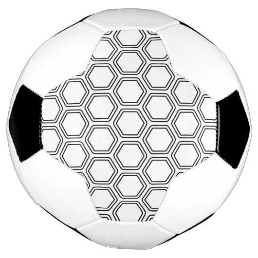Zeshoekig patroon voetbal (Gedraaid)