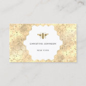 zeshoekige bij visitekaartje (Voorkant)