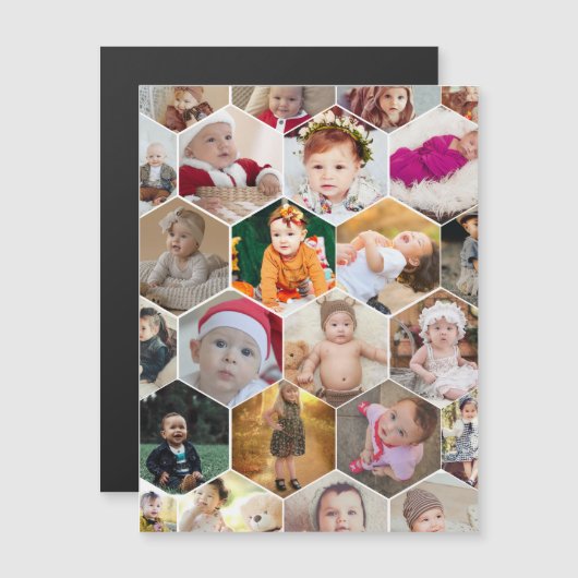 Zeshoekige foto collage (Voorkant / Achterkant)