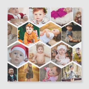 Zeshoekige fotocollage