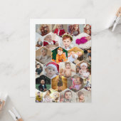 Zeshoekige fotocollage kaart (Voorkant / Achterkant in situ)