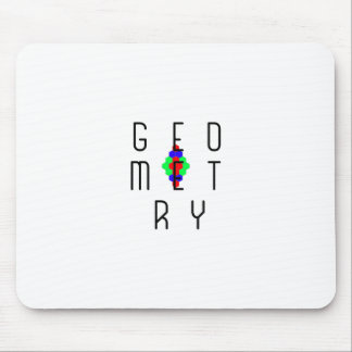 Zeshoekige geometrie Optische illusie Puzzel Art Muismat