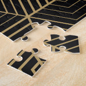 Zeshoekige harmonie: Art Deco Elegantie Legpuzzel (Zijkant)