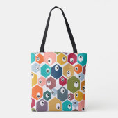 Zeshoekige Oogbollen  Tote Bag (Achterkant)