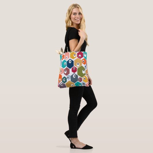 Zeshoekige Oogbollen  Tote Bag (Op model)