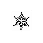 Zespuntige sneeuwvlok (star) ornament Scrapbook Rubberstempel (Afrduk)