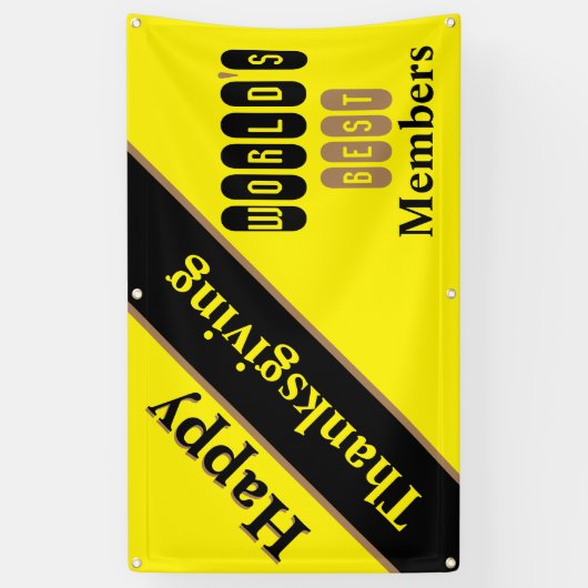 Zest4Kindness Happy Thanksgiving Spandoek (Verticaal)