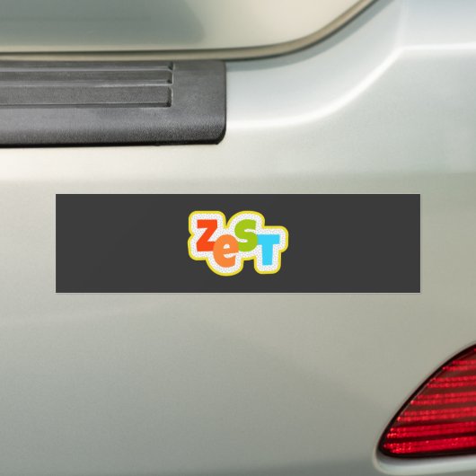 Zest Bumpersticker (Op auto)