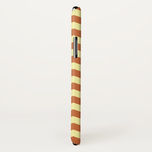 Zest Cream Neutrale Chevrons Case-Mate iPhone Case (Achterkant / rechts)