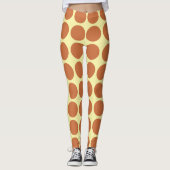 Zest Cream Neutrale Stippen Leggings (Voorkant)