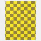 Zest en Acid schaakbord Fleece Deken (Voorkant)