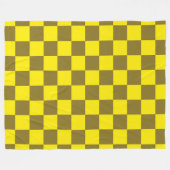 Zest en Acid schaakbord Fleece Deken (Voorkant (Horizontaal))