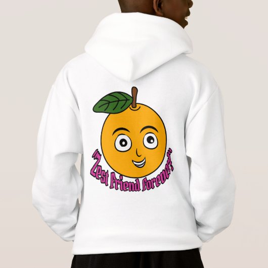 Zest Friend voor altijd Schattigee Oranje Cartoon (Achterkant)