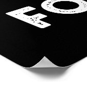 Zest Friends for Life Funny Citrus Pun Dark BG Poster (Hoek)