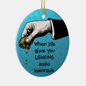 Zest: Knijp in de dag Keramisch Ornament (Rechts)